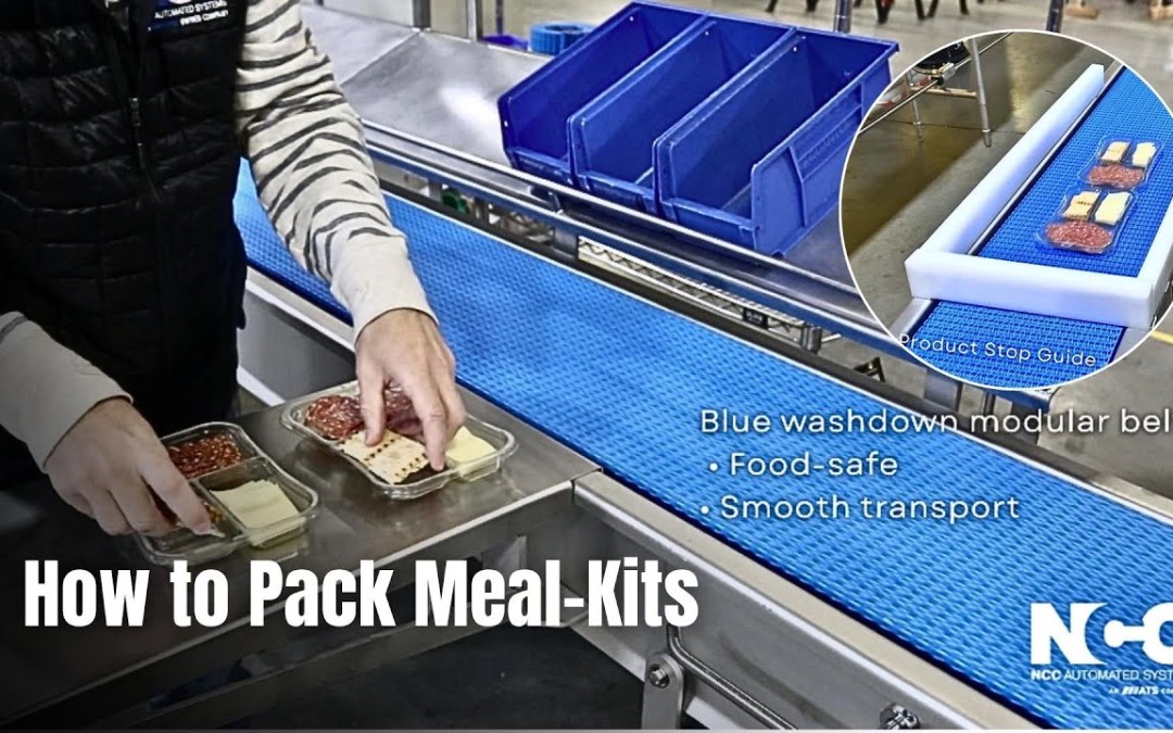 NCC Lunchable Style Meal Kit Packing Station Conveying Solutions