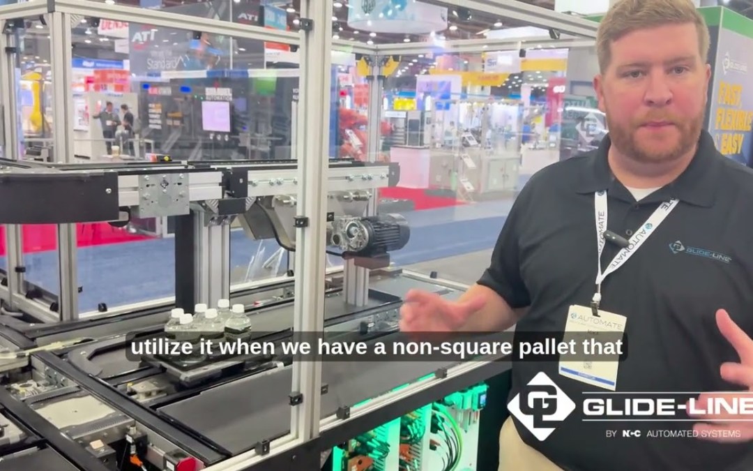 Glide-Line Demonstration on Curve, VTU, DART & Adjustable Width Conveyors