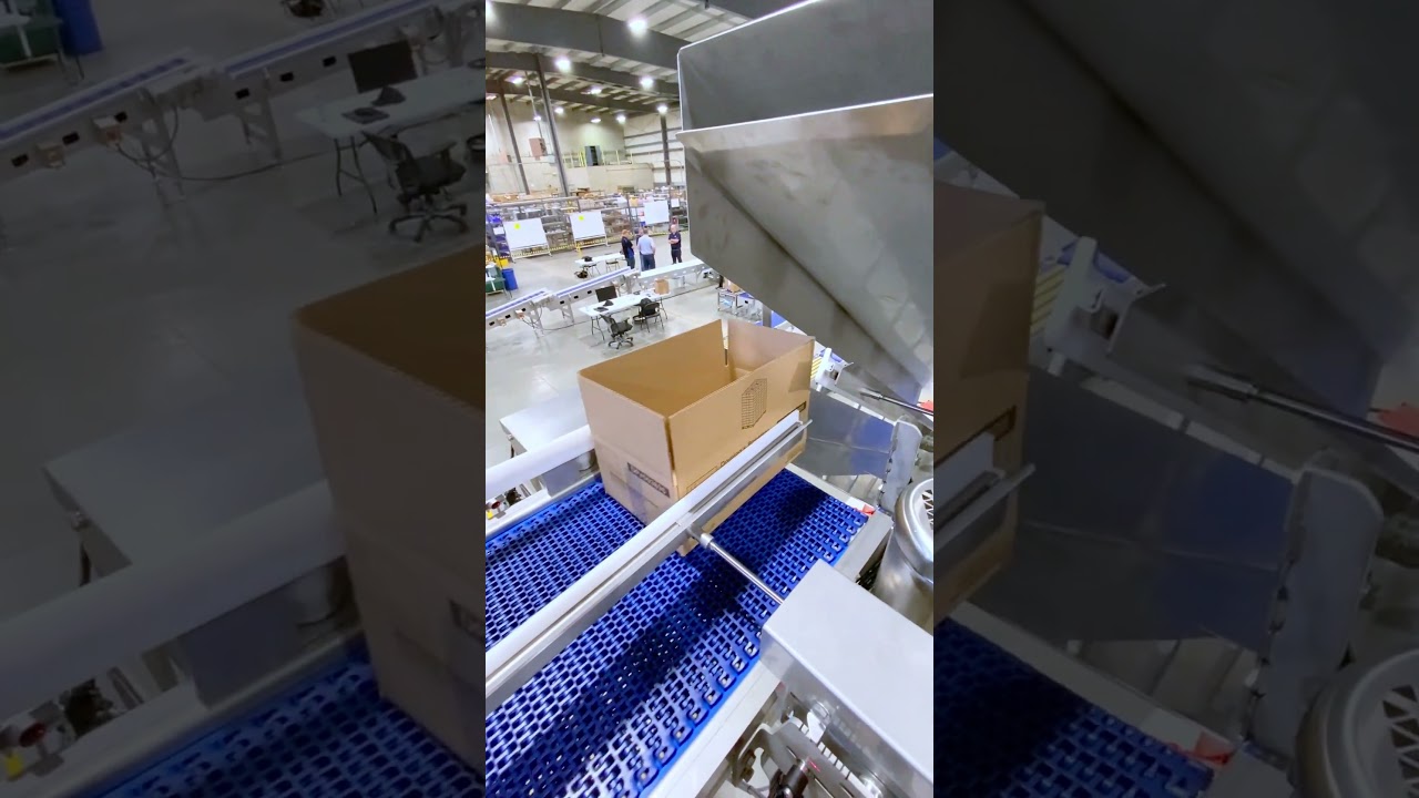 Case Handling Performance NCC Case Handling Conveyors - Empty case handling with gravity chute - NCC